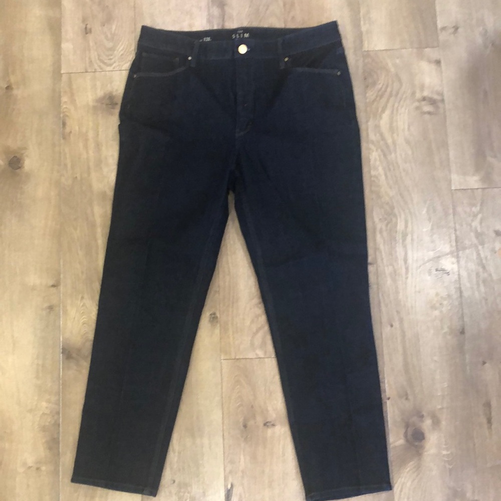 White House Black Market - The Slim Crop Jeans - Size 12 Long
